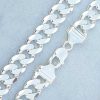 Sterling silve rheavy 1.2cm wide curb chain