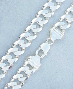 Sterling silve rheavy 1.2cm wide curb chain