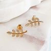 Delicate 9ct Yellow Gold nature inspired Earrings