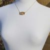Large Vintage Rutilated Quartz Necklace in 18ct yelow gold