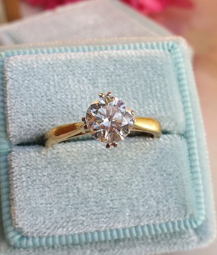 Vintage Diamond engagement ring 1ct