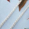 sterling silver rolo links necklace