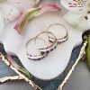 14ct Yellow Gold Half Eternity Stack Ring: Ruby, Emerald or Sapphire
