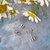 18ct White Gold Dainty Flower Shaped Diamond Earrings