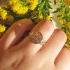 Solid Signet Ring with a Filigree Celtic Design