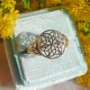 Solid Signet Ring with a Filigree Celtic Design