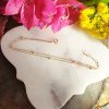 Delicate sparkling CZ double row bracelet 7.5 inches