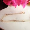 Delicate sparkling CZ double row bracelet 7.5 inches