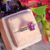 Natural 1.80cts Pink Sapphire & Diamonds Platinum Engagement Anniversary Ring