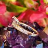 Natural 1.80cts Pink Sapphire & Diamonds Platinum Engagement Anniversary Ring
