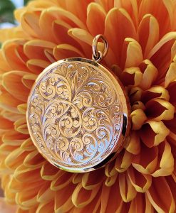 solid gold locket chain necklaces 
