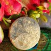Vintage circular gold locket in 9ct gold Birmingham 1966